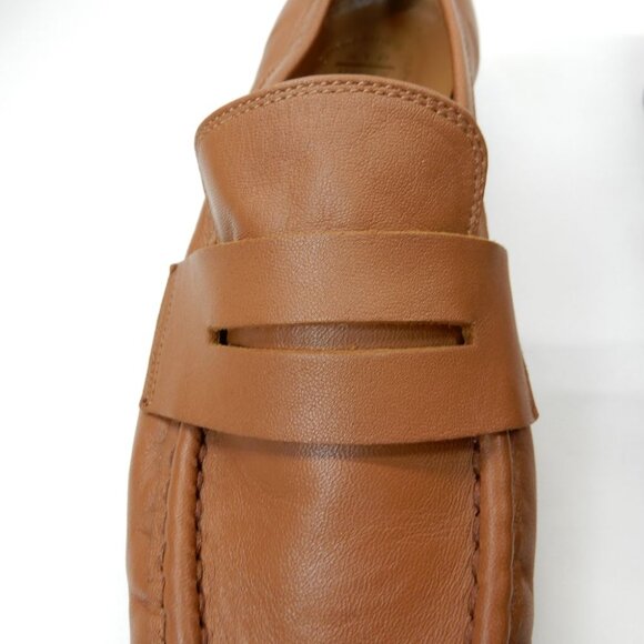 ATP ATELIER Airola Penny LOAFERS Flats 6 Brandy Brown Nappa Leather NEW $590 - Picture 10 of 15